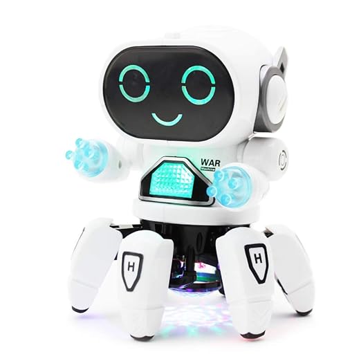 Boley Pioneer Dancing Robot in White and Blue