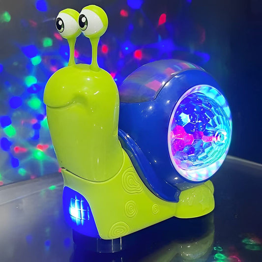 oytechs Crawling Snail Baby Toy Sway, Music, Light Projection, Obstacle Avoidance sensor